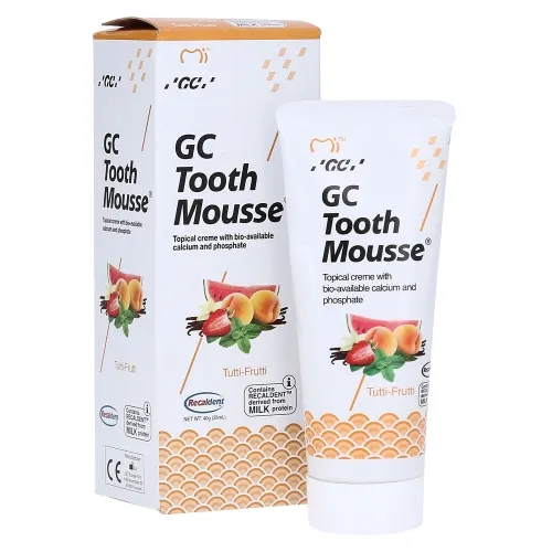 GC paviršinis dantų kremas TOOTH MOUSSE, tutti frutti skonio, 35ml