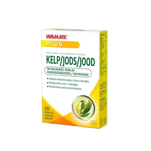 WALMARK KELP (jodas skydliaukei) 0,15 mg, 30 tablečių