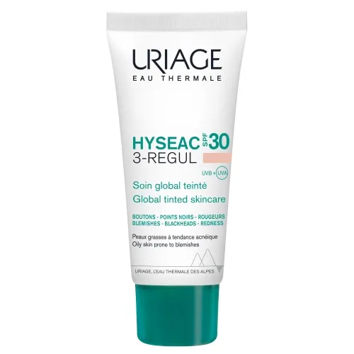 URIAGE lengvas kremas HYSEAC 3-REGUL toninis kremas, SPF30