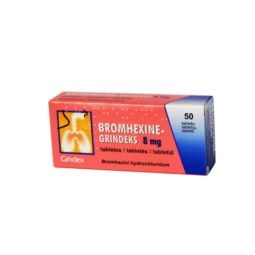 Bromhexine-Grindex 8mg tab. N50