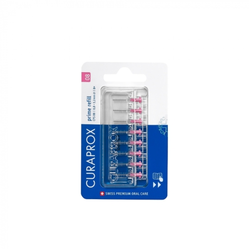 CURAPROX tarpdančių šepetėlių papildymas CPS PRIME REFILL 08, N8