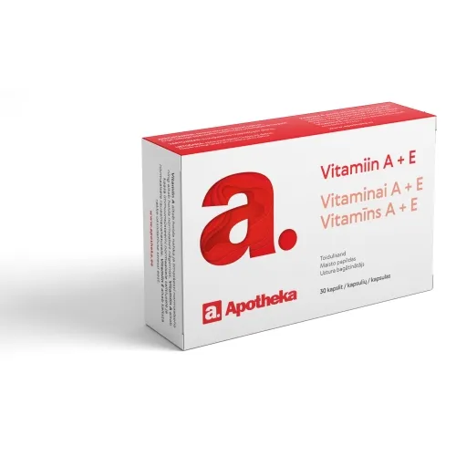 APOTHEKA Vitaminas A+E, kapsulės N30