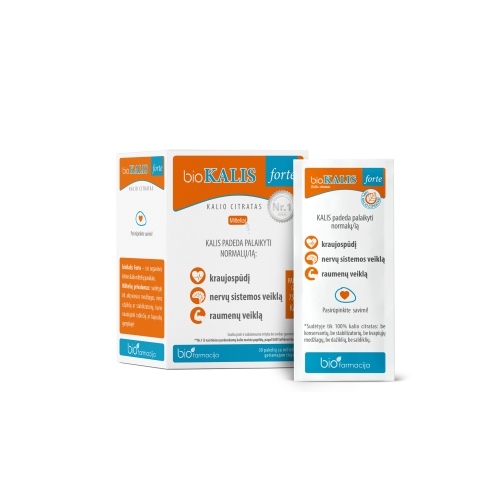 Product image of BIOKALIS FORTE, 750mg, milteliai, N30