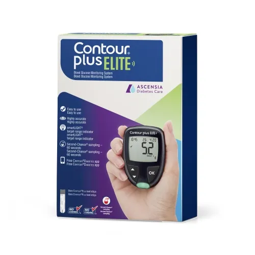 Contour plus ELITE gliukozės kiekio kraujyje stebėjimo sistema, 1 vnt -  