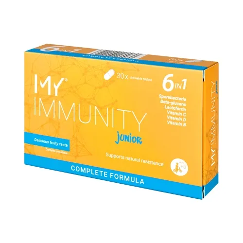 MY IMMUNITY JUNIOR, vyšnių skonio, 30 kramtomų tablečių