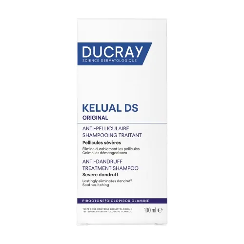 DUCRAY pleisk.niežtinčios galvos odos šamp. KELUAL DS Original,100ml -  