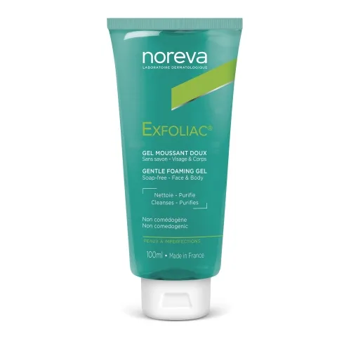 NOREVA švelnus putojantis prausimosi gelis EXFOLIAC, 100ml -  