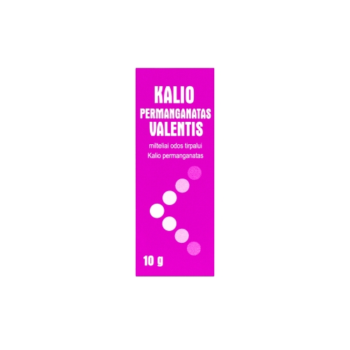 Product image of Kalio permanganatas Valentis milteliai tirpalui 10g