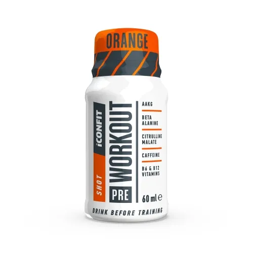 ICONFIT L-karnitino 3000 gėrimas (shot'as) (60ml) - Apelsinų skonio -  
