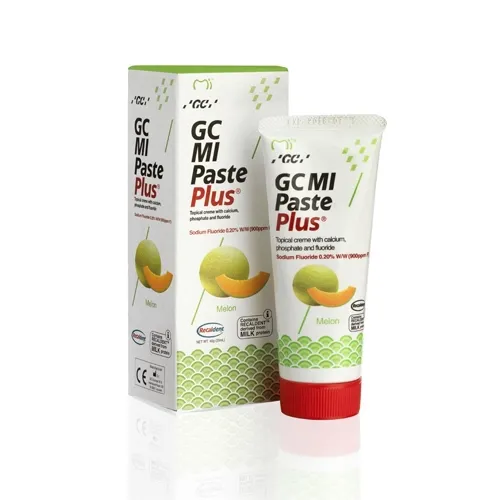GC dantų kremas su fluoru MI PASTE PLUS, melionų skonio, 35ml
