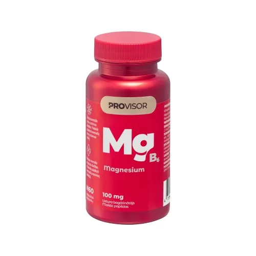 PROVISOR Magnis 100mg bisglicinatas + B6, kapsulės, N60 -  2