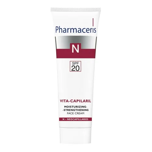 PHARMACERIS N drėkinamasis kremas VITA CAPILARIL SPF20, 50ml