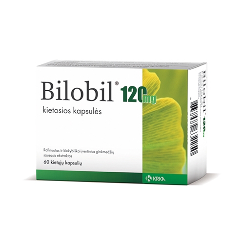 Product image of Bilobil 120mg kietosios kapsulės N60