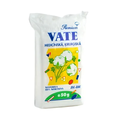Vata, medicininė ,,zig-zag''  50 g ,,Premium Mediteks'' -  