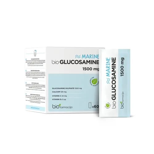 BIOGLUCOSAMINE MARINE, 1500 mg, milteliai, N60