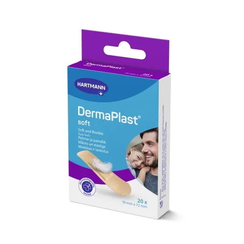 DERMAPLAST pleistrų rinkinys SOFT, 20 vnt.
