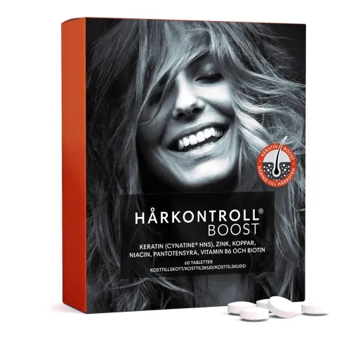 Product image of HÅRKONTROLL Maisto Papildai Plaukams BOOST, 60 tablečių