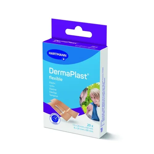 DERMAPLAST pleistrų rinkinys FLEXIBLE, 2 dydžių, 20 vnt.