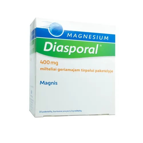 Magnesium Diasporal 400mg milteliai geriamam tirpalui N20