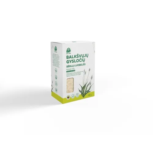 Product image of ŠVF maistinės skaidulos BALKŠVŲJŲ GYSLOČIŲ SĖKLŲ LUOBELĖS, 100g