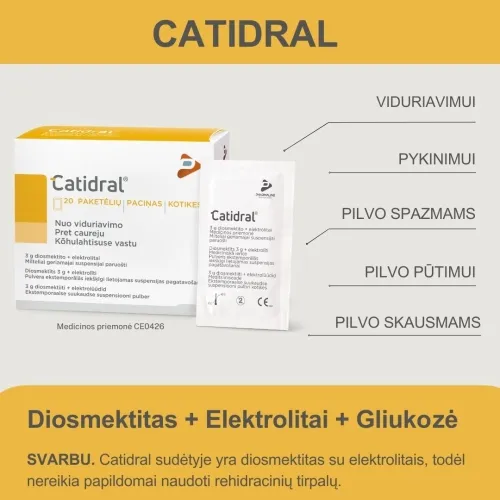 CATIDRAL milteliai nuo viduriavimo N12