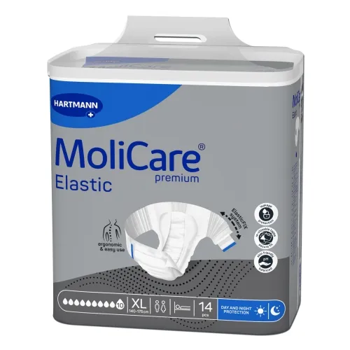 Product image of MOLICARE PREMIUM Elastic 10 lašų, XL dydis, 14 vnt.