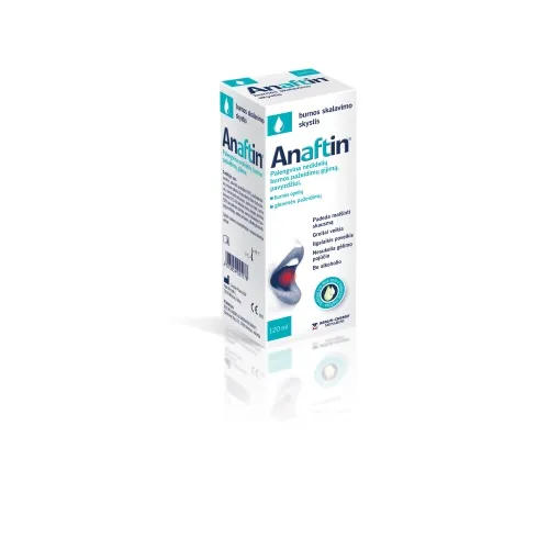 ANAFTIN® skystis burnai skalauti, 120ml