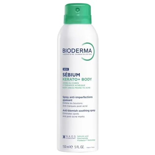 BIODERMA raminamasis kūno purškiklis nuo spuogų Sébium Kerato+ body