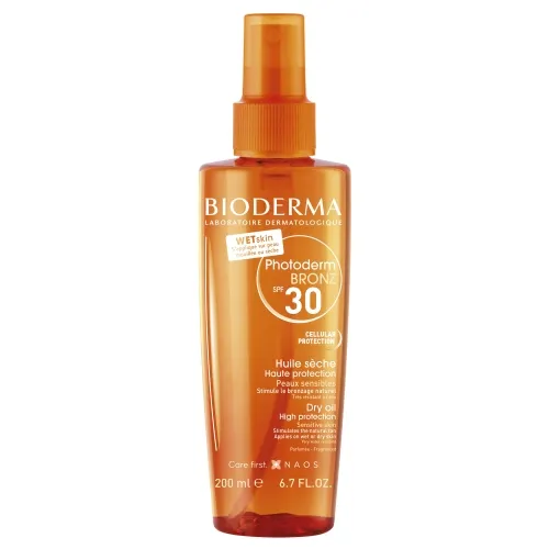 BIODERMA aliejus nuo saulės PHOTODERM BRONZ HUILE SÈCHE, 200ml -  