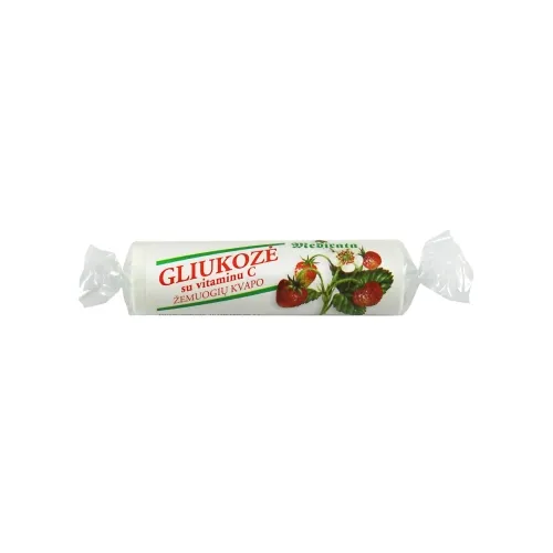 Product image of Gliukozė su vitaminu C, žemuogių kvapo, N10