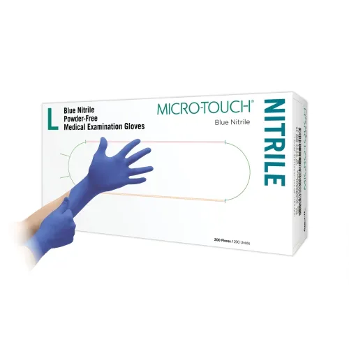 MICRO-TOUCH® nesterilios medicininės pirštinės BLUE NITRILE, L, N200 -  