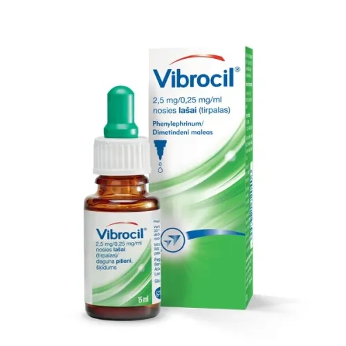 Vibrocil nosies lašai (tirpalas) 15ml