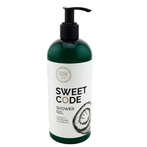 GOOD MOOD kokosų dušo želė sausai ir normaliai odai SWEET CODE, 400ml -  