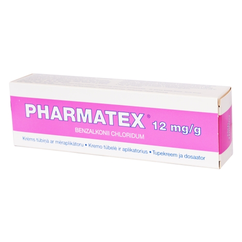 Pharmatex 12mg/g makšties kremas 72g (tūbelė su aplikatoriumi)