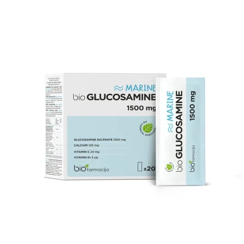 BIOGLUCOSAMINE MARINE, 1500 mg, milteliai, N20