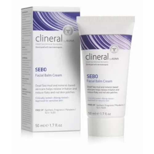 CLINERAL BY AHAVA veido kremas-balzamas SEBO, 50ml