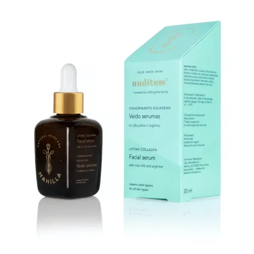 MANILLA stangrinantis kolageno veido serumas NUDITUM, 30ml -  