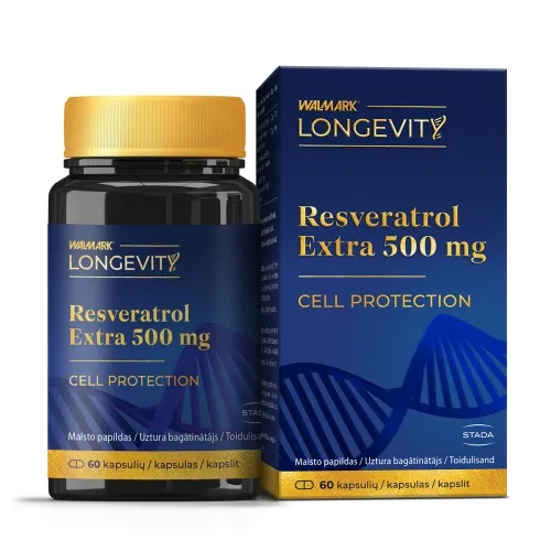 WALMARK LONGEVIT Resveratrol Extra 500mg caps. N60 -  
