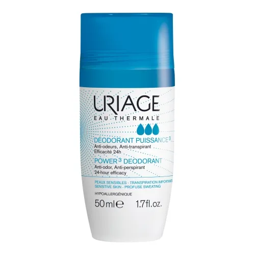 URIAGE rutulinis dezodorantas-antiperspirantas POWER3, 50ml