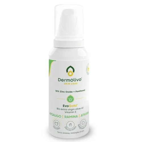 DERMOLIVO, putos su pantenoliu ir ekologišku alyvuogių aliejumi, 100 m