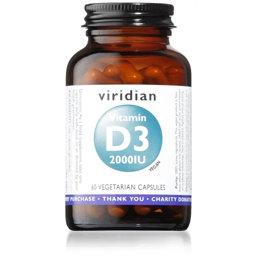 VIRIDIAN VITAMIN D3 2000 IU, N60