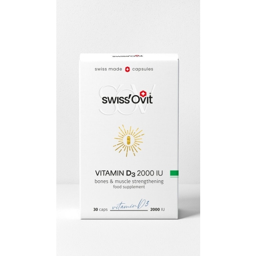 SwissOvit Vitaminas D3 2000IU kapsulės N30