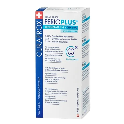 CURAPROX skalavimo skystis su 0.09% chlorheksidino PERIO PLUS+, 200ml