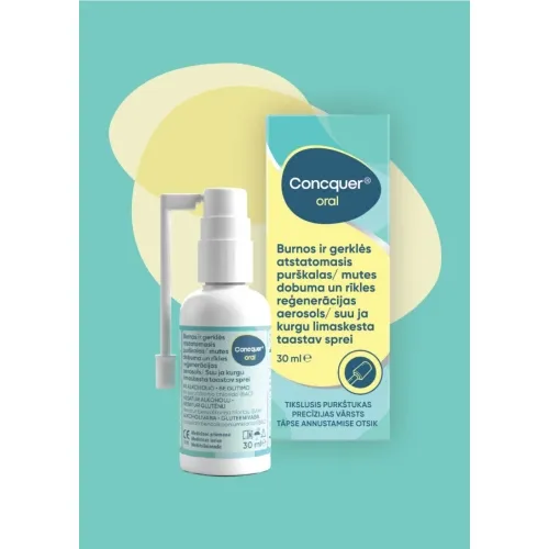 CONCQUER Oral burnos ir gerklės atstat. puršk., 30ml -  