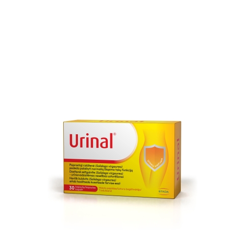 URINAL (spanguolės ir rykštenė šlapimo sistemai), 30 kapsulių
