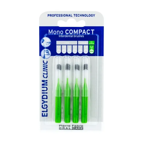 Product image of ELGYDIUM CLINIC tarpdančių šepetėliai Mono COMPACT, 2,2mm, žalia ISO 6