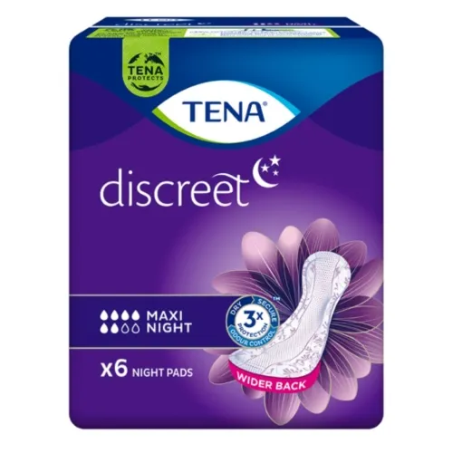 TENA paketai nakčiai DISCREET MAXI NIGHT, N6