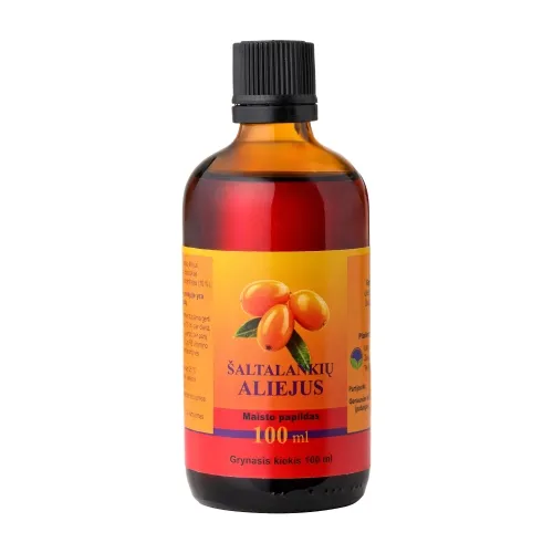 Šaltalankių aliejus, 100ml (50mg % karotinoidų)