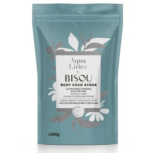 BISOU kokosinis šveitiklis kūnui drėkinamasis ir maitinamasis, 200g -  