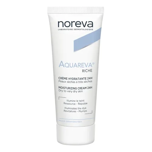 NOREVA riebesnės konsistencijos 24val.drėkinantis kremas AQUAREVA 40ml